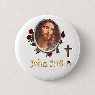 Badge Rond 5 Cm Jn 3:16