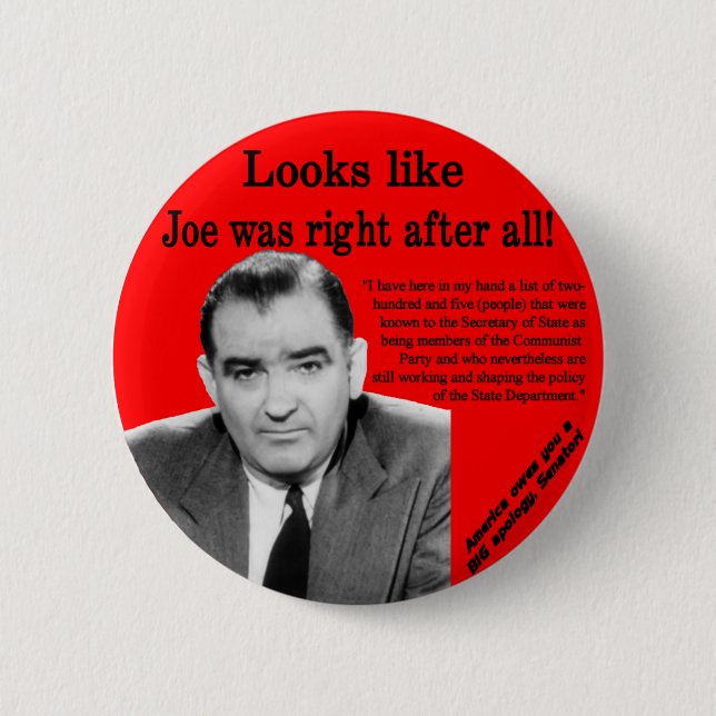 Badge Rond 5 Cm Joe avait raison (Devant)