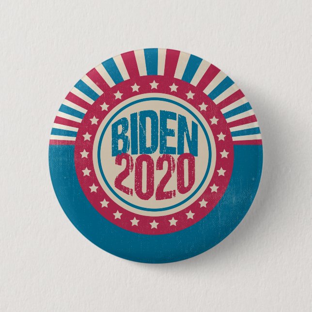 Badge Rond 5 Cm Joe Biden 2020 Rétro Politique (Devant)