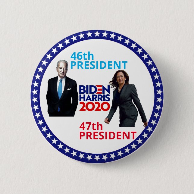 Badge Rond 5 Cm Joe Biden 46e Président (Devant)