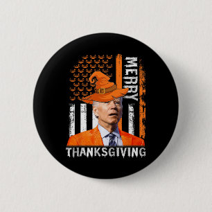 Badge Rond 5 Cm Joe Biden Joyeux Halloween Joyeux Thanksgiving Us 
