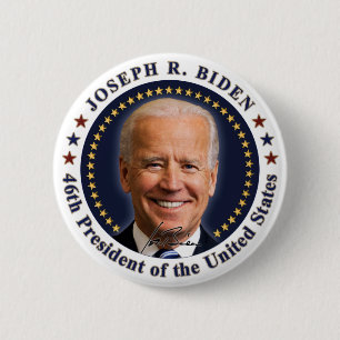 Badge Rond 5 Cm Joe Biden Président Jour de l'investiture Souvenir