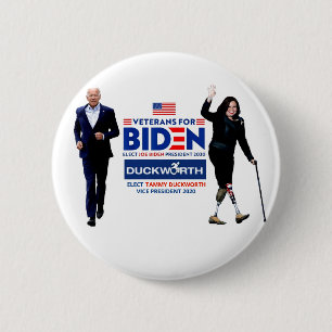 Badge Rond 5 Cm Joe Biden/ Tammy Duckworth 2020