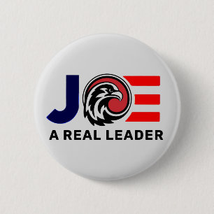 Badge Rond 5 Cm Joe Biden : Un vrai leader