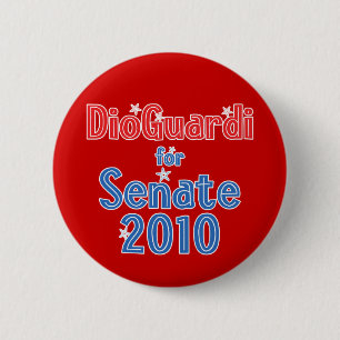 Badge Rond 5 Cm Joe DioGuardi pour la conception d'étoile du sén