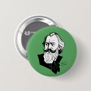 Badge Rond 5 Cm Johannes Brahms