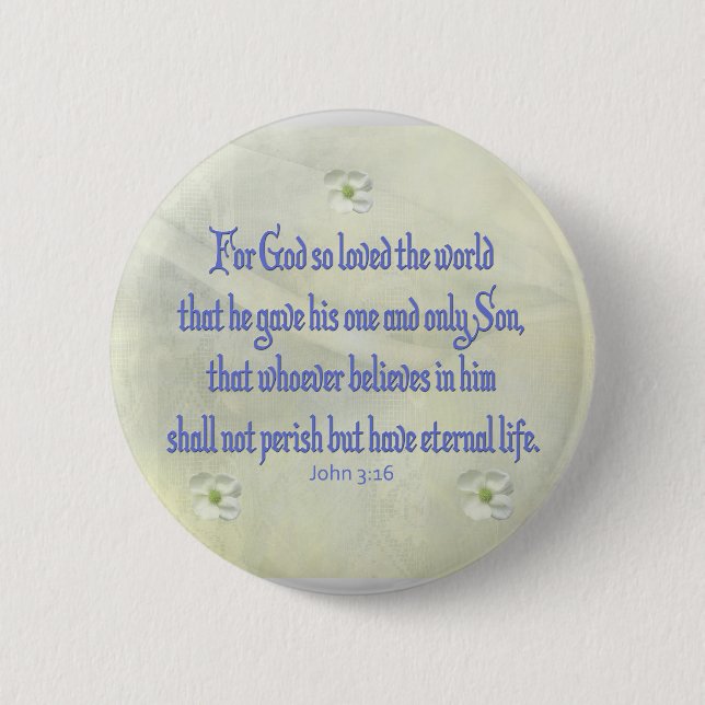 Badge Rond 5 Cm John 316 Dogwood (Devant)