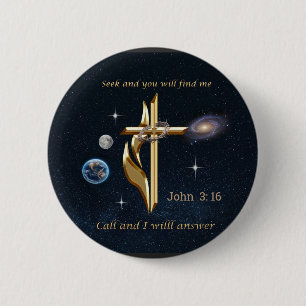Badge Rond 5 Cm John 3:16
