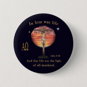 Badge Rond 5 Cm John 3:16