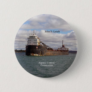 Badge Rond 5 Cm John D. Leitch bouton