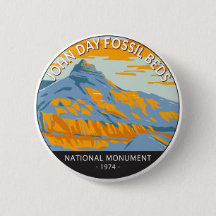 Badge Rond 5 Cm John Day Fossil Beds National Monument Oregon