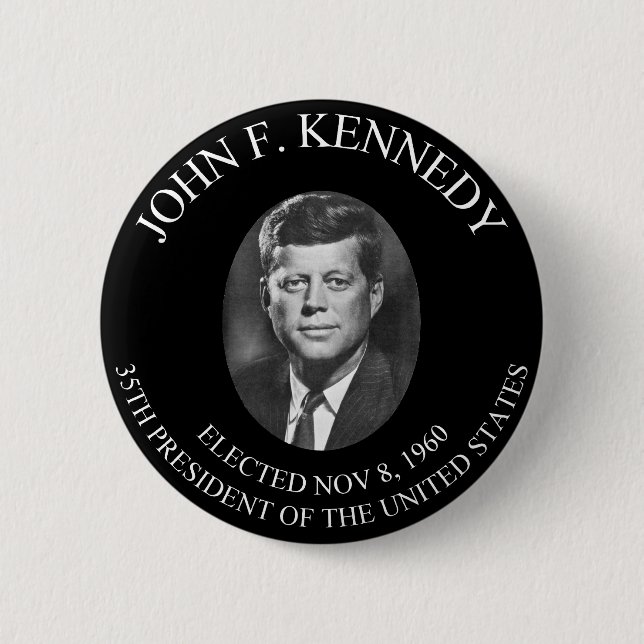 BADGE ROND 5 CM JOHN F. KENNEDY PRESIDENTIAL COIN ............... (Devant)