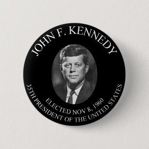 BADGE ROND 5 CM JOHN F. KENNEDY PRESIDENTIAL COIN ...............