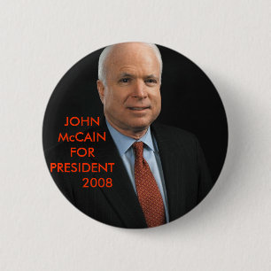 Badge Rond 5 Cm John McCain