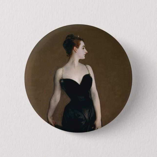 Badge Rond 5 Cm John Singer Sargent Madame X Classic Portrait (Devant)