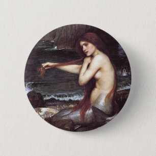 Badge Rond 5 Cm John Wm. Mermaid