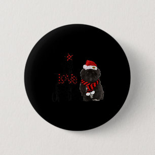Badge Rond 5 Cm Joie Espoir Amour Paix Noël Shih Tzus Noirs 2020