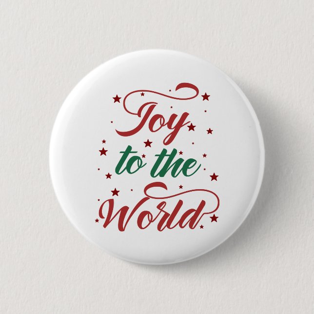 Badge Rond 5 Cm joie pour le monde (Devant)