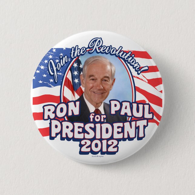 Badge Rond 5 Cm Joignez la révolution 2012 (Devant)