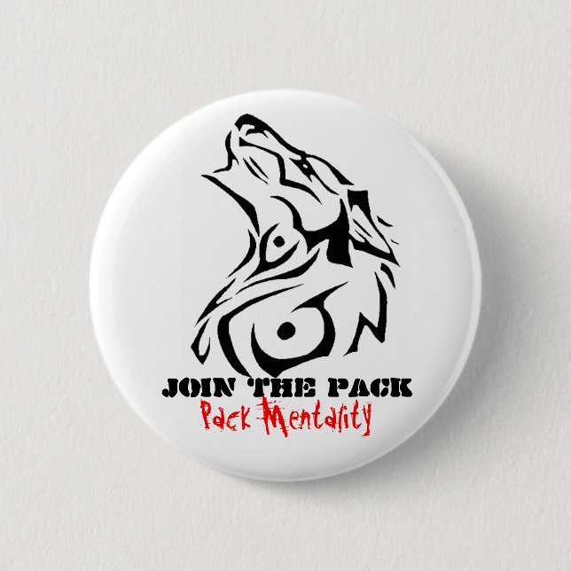 Badge Rond 5 Cm Joignez le bouton de paquet (Devant)