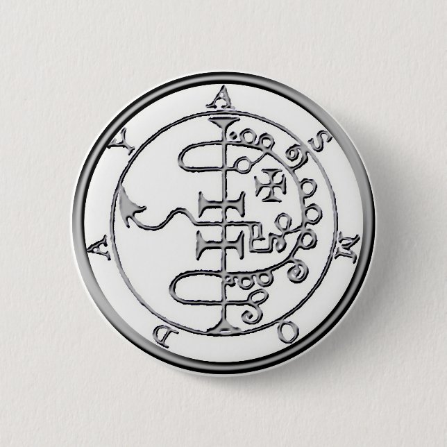 Badge Rond 5 Cm Joint d'Asmoday Asmodeus (Devant)