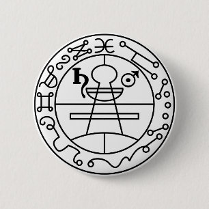 Badge Rond 5 Cm Joint de Goetia de Solomon