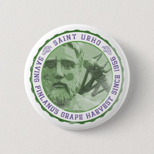 Badge Rond 5 Cm Joint de St Urho - bouton (Devant)