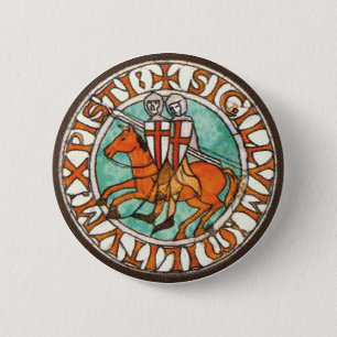 Badge Rond 5 Cm Joint de Templar de chevaliers