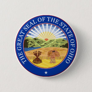 Badge Rond 5 Cm Joint d'état de l'Ohio