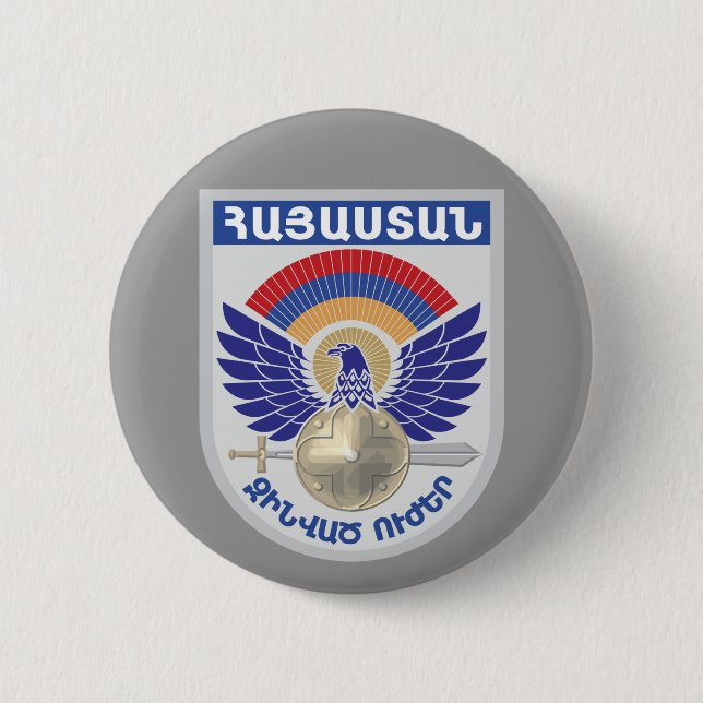 Badge Rond 5 Cm Joint militaire arménien (Devant)