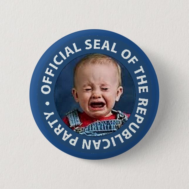 Badge Rond 5 Cm joint officiel du Parti Républicain (Devant)