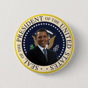 Badge Rond 5 Cm Joint présidentiel d'Obama