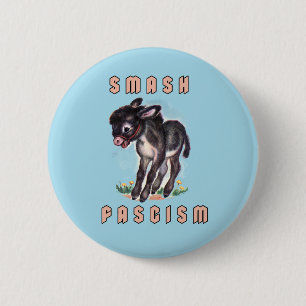 Badge Rond 5 Cm Joli âne rétro - Fascisme de mash