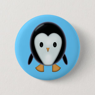 Badge Rond 5 Cm Joli bouton épinglé Manchot