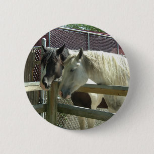 Badge Rond 5 Cm Joli cheval