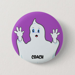Badge Rond 5 Cm Joli Fantôme Ginger Entraîneur Mignon