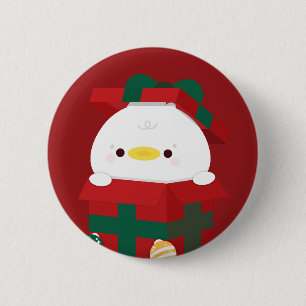 Badge Rond 5 Cm Joli Noël simple et amusant