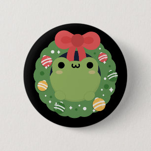Badge Rond 5 Cm Joli Noël simple et amusant