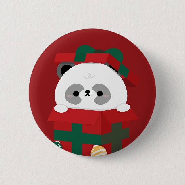Badge Rond 5 Cm Joli Noël simple et amusant (Devant)