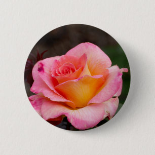 Badge Rond 5 Cm Joli Pin Rose