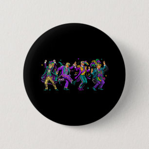 Badge Rond 5 Cm Jolie danse de Trump Jour de Mardi Gras Drôle de T