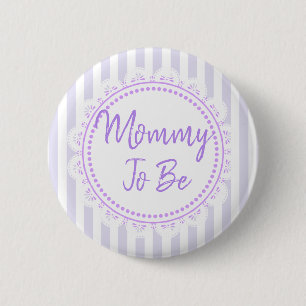 Badge Rond 5 Cm Jolie Maman Violette Pour Être Lacey Baby shower