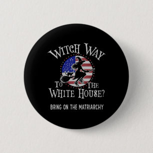 Badge Rond 5 Cm Jolie Sorcière À La Maison Blanche Kamala Harris A