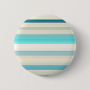 Badge Rond 5 Cm Jolies rayures aqua blanc