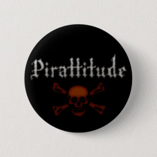 Badge Rond 5 Cm Jolly roger sanguin Pirattitude
