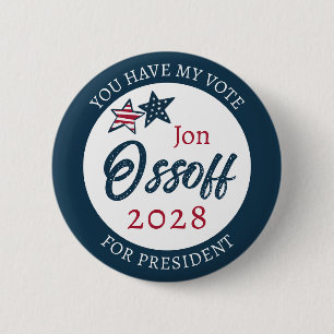 Badge Rond 5 Cm Jon Ossoff président 2028