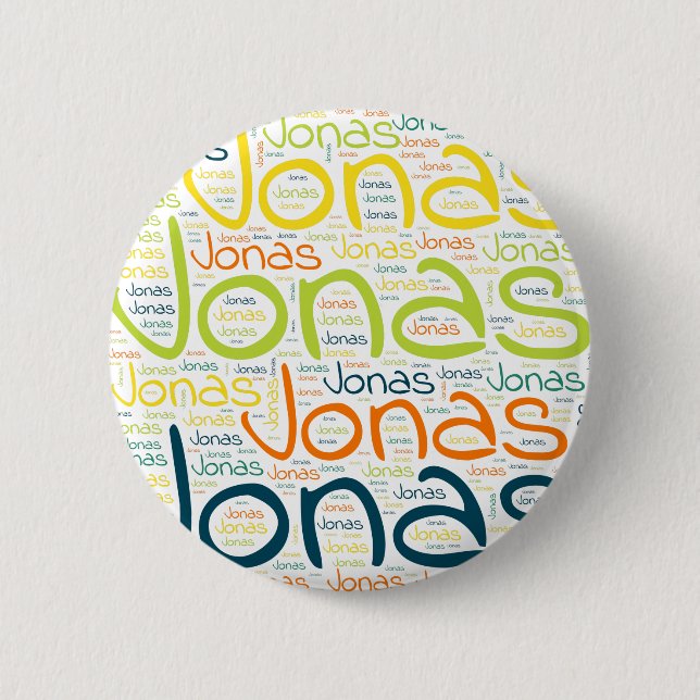 Badge Rond 5 Cm Jonas (Devant)