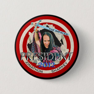 Badge Rond 5 Cm Jonathon "l'Impaler" Sharkey 2012