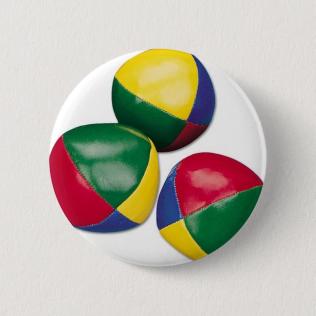 Badge Rond 5 Cm jongler-haricot-boules (Devant)