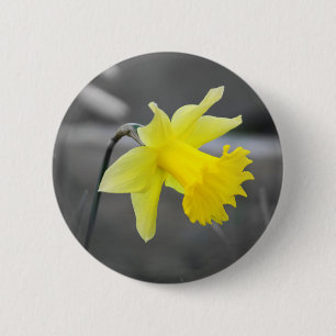 Badge Rond 5 Cm Jonquille